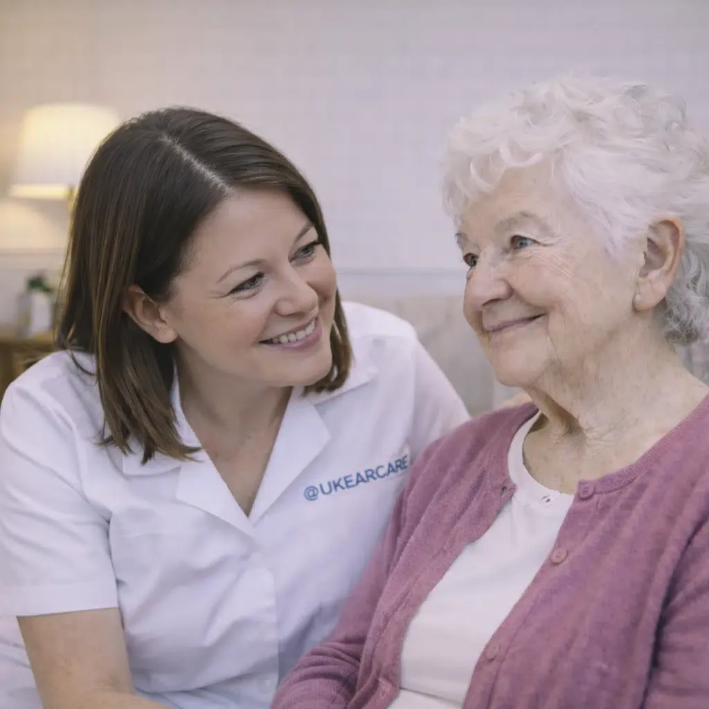 UK Ear Care clinician treating a patient at home in Edinburgh