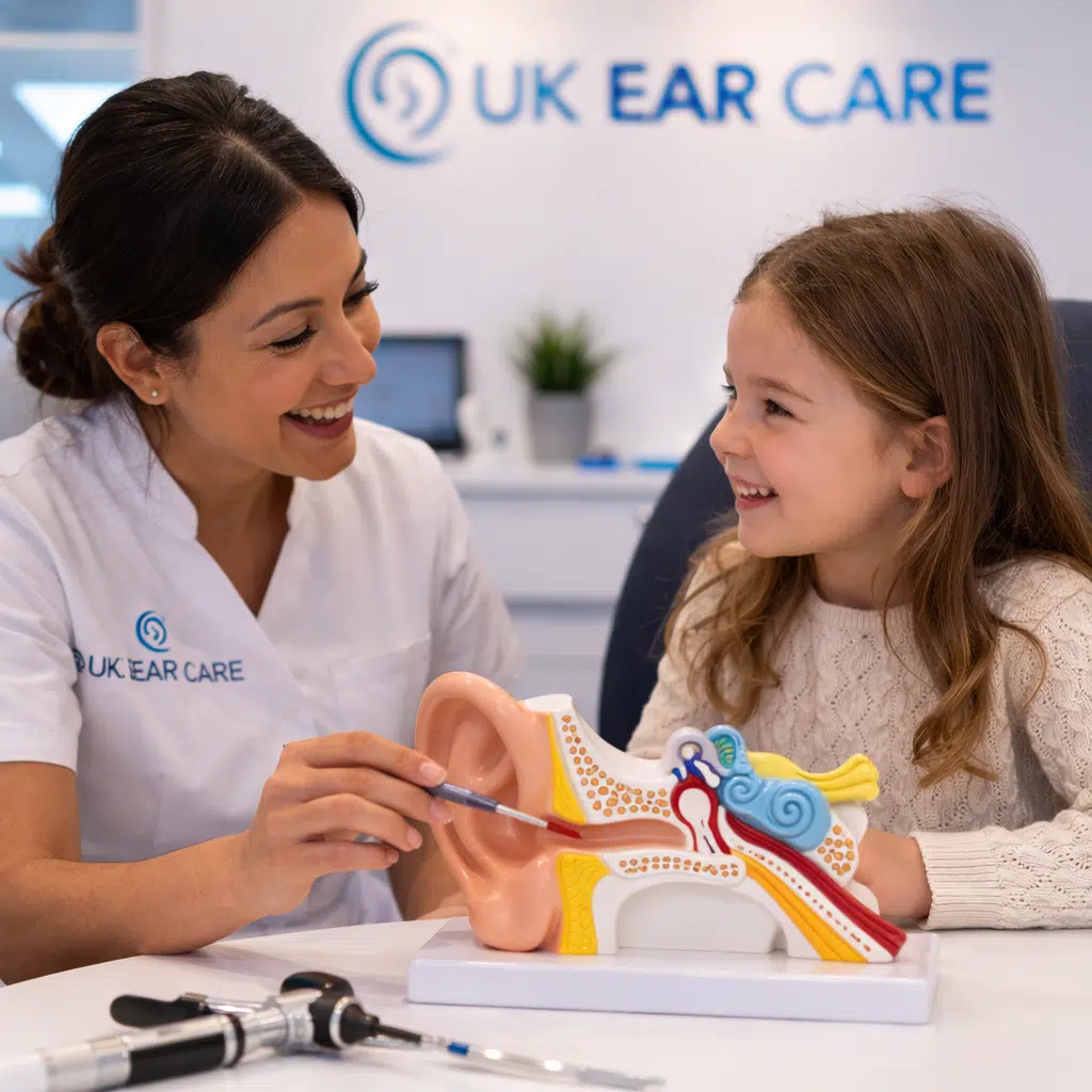 Child-friendly ear wax removal appointment