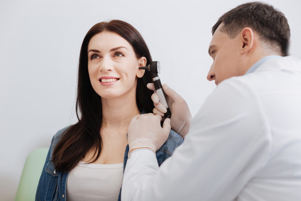 Otoscope ear examination at UK Ear Care
